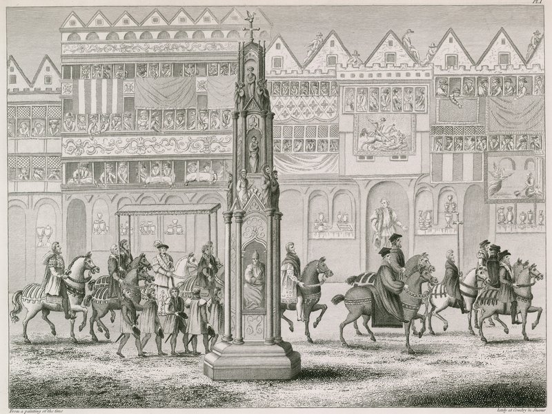 Cheapside Cross，它出现在1547年 作者 英语学校