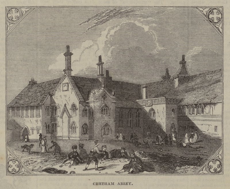 Chetham Abbey（雕刻）。 作者 英语学校