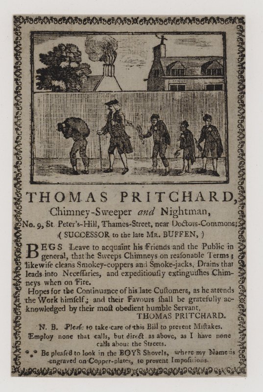 Chimney Sweeps，Thomas Pritchard，交易卡 作者 英语学校