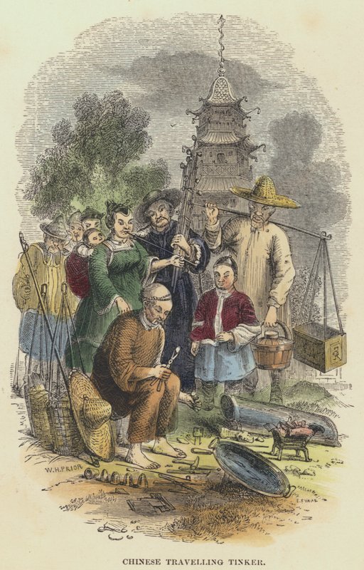 中国旅行工匠（彩色雕刻） 作者 英语学校