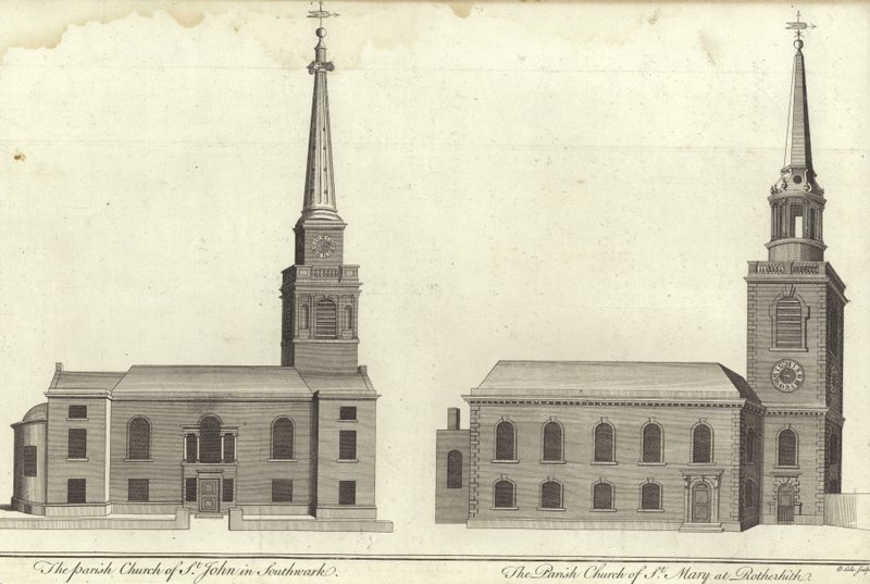圣约翰教堂，南华克和圣玛丽教堂，Rotherhithe 作者 英语学校