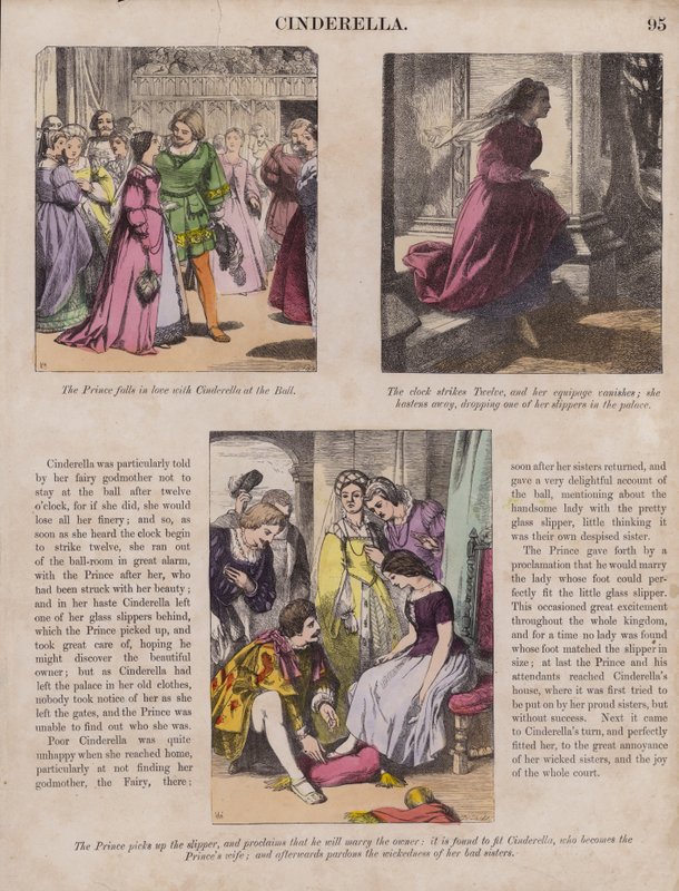 Cinderella (coloured engraving) 作者 英语学校