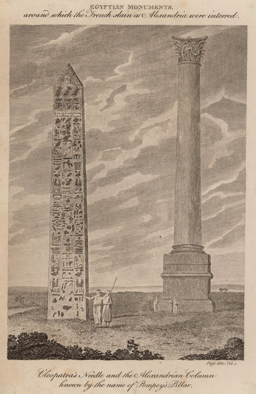 Cleopatras Needle和以Pompeys Pillar为名的Alexandrian Column 作者 英语学校