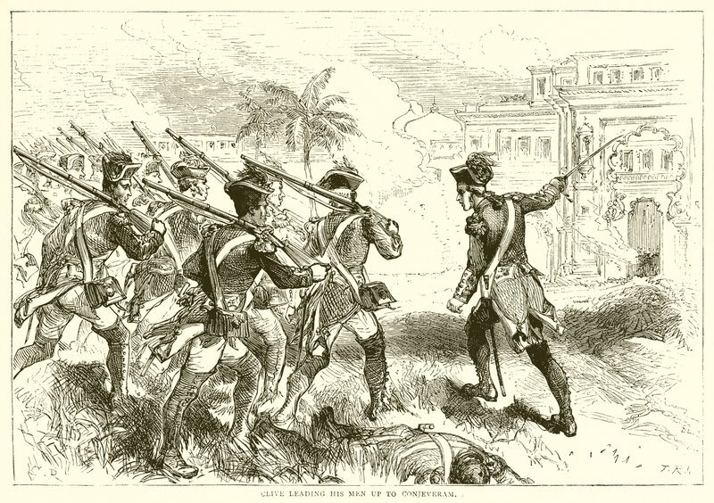 克莱夫率领他的人到Conjeveram（1751） 作者 英语学校