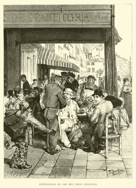 Riva Degli Schiavoni的咖啡馆 作者 英语学校