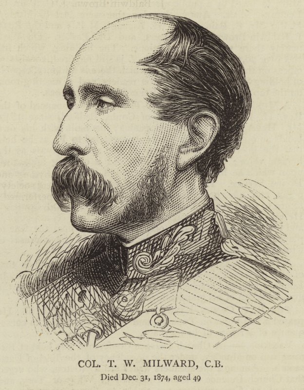 T W Milward 上校，CB（雕刻） 作者 英语学校