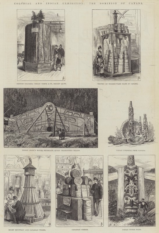 殖民地和印第安人展览，加拿大自治领（版画） 作者 英语学校