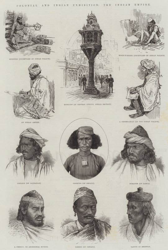 殖民地和印度展览，印度帝国（版画） 作者 英语学校