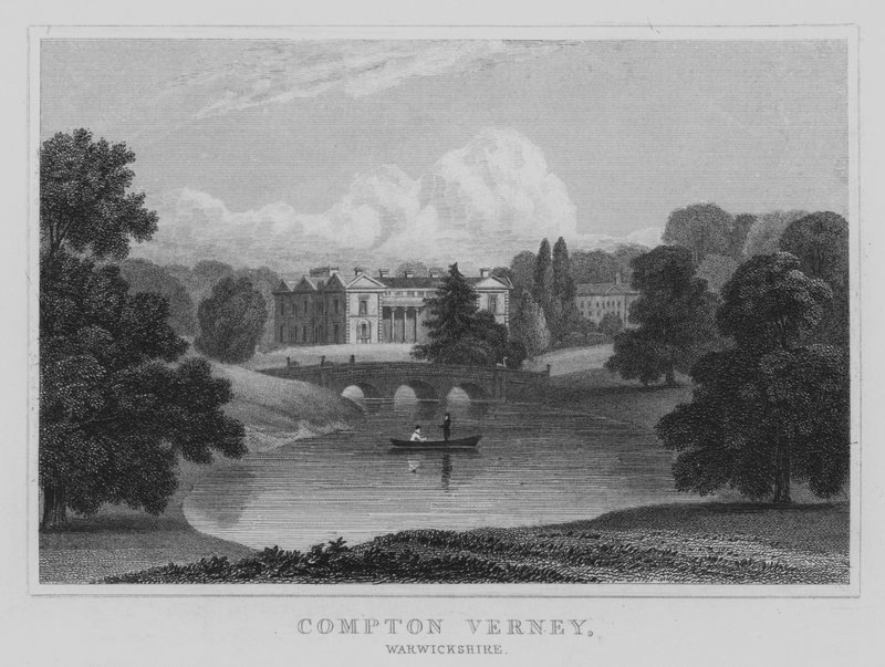 沃里克郡康普顿维尼（Compton Verney）（雕刻）。 作者 英语学校