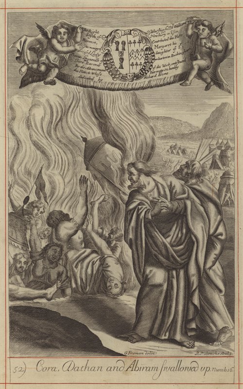 Cora, Dathan and Abiram swallowed up (engraving) 作者 英语学校