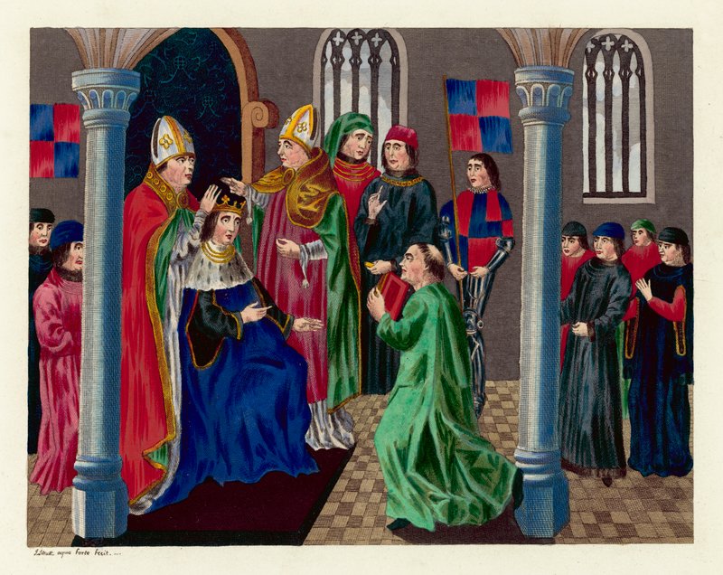 Coronation of King Henry IV (coloured engraving) 作者 英语学校