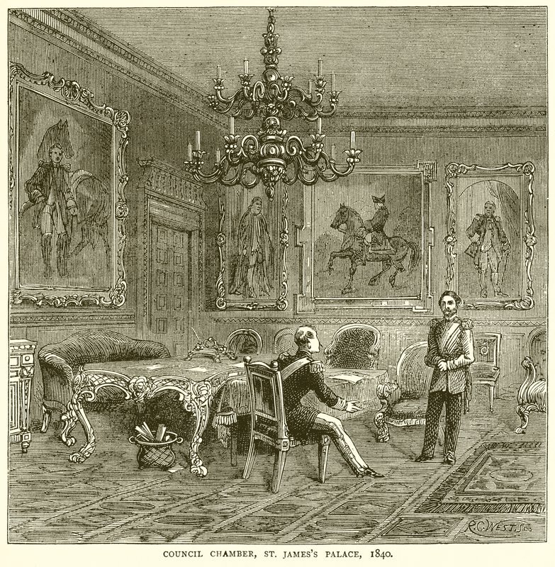 市议会，圣詹姆斯宫，1840年 作者 英语学校