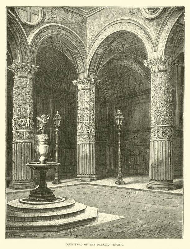 Palazzo Vecchio的庭院 作者 英语学校