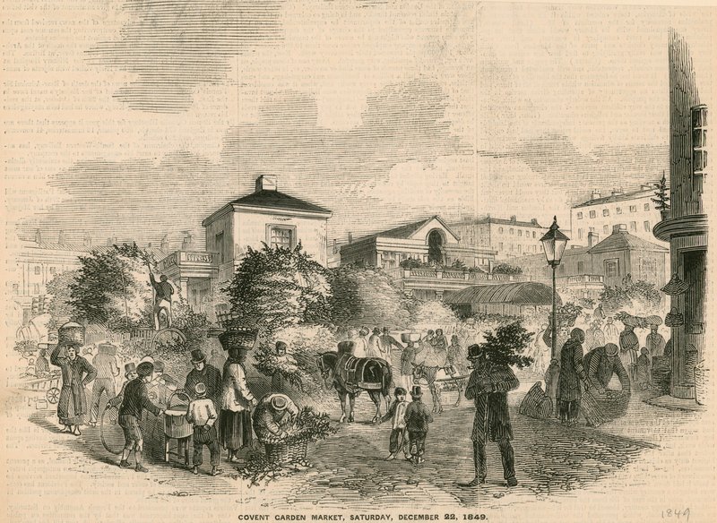 考文特花园市场，1849年12月22日 作者 英语学校