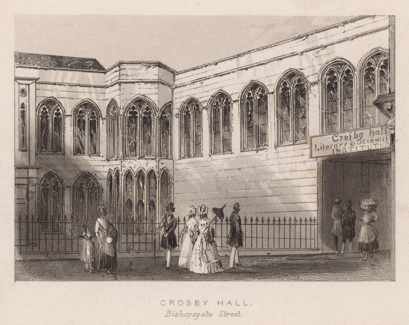 Crosby Hall，Bishopsgate Street，伦敦 作者 英语学校