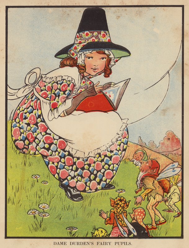 德顿夫人的仙女瞳孔（彩色石版画） 作者 英语学校