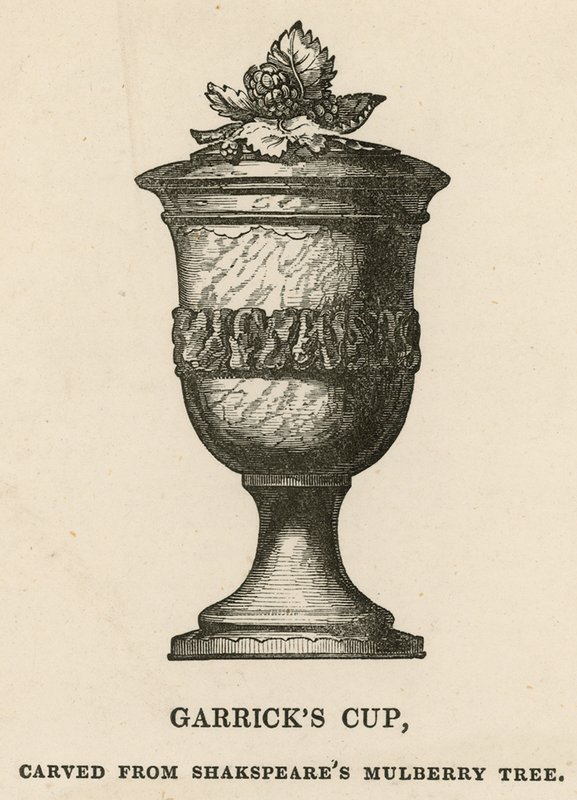 David Garricks杯，由William Shakespeares Mulberry Tree雕刻而成 作者 英语学校