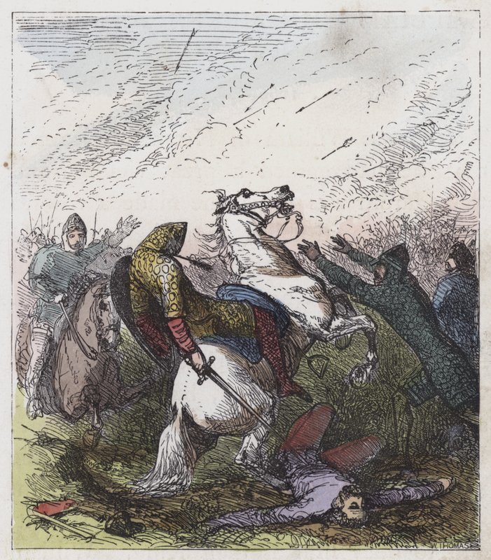Death of Harold (coloured engraving) 作者 英语学校