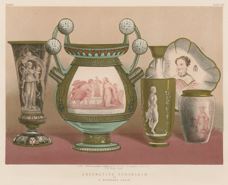 E Rousseau，巴黎的装饰瓷器 作者 英语学校