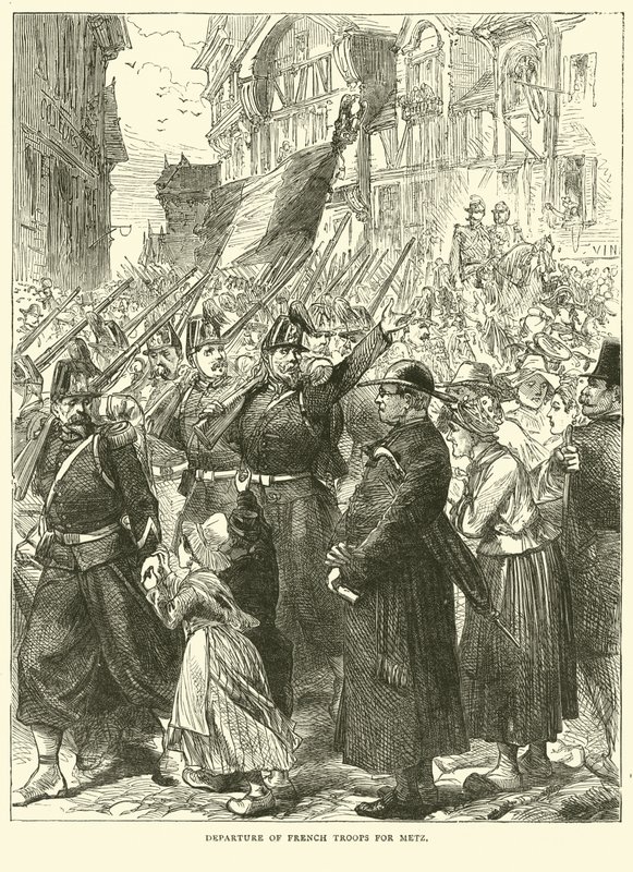 1870年8月，法国军队离开梅茨 作者 英语学校