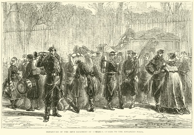 1870年10月，国民警卫队第10团离开高级职位 作者 英语学校