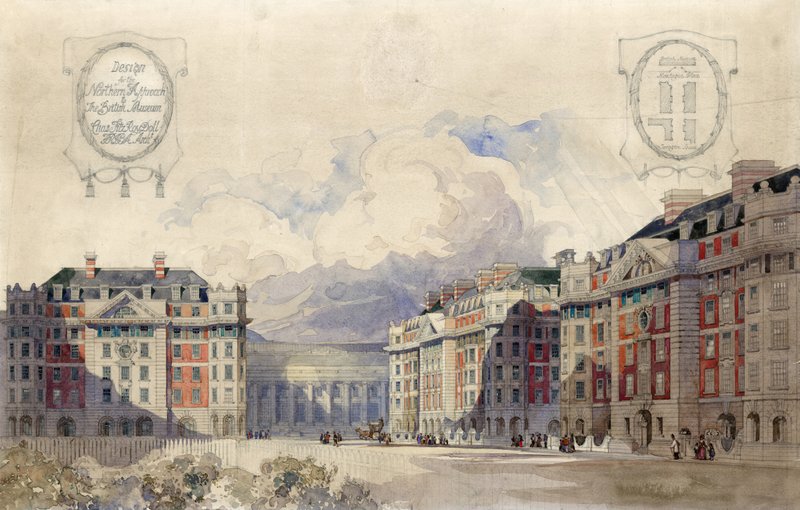 Charles Fitzroy娃娃建筑师为大英博物馆设计的北方方案（纸上wc） 作者 英语学校