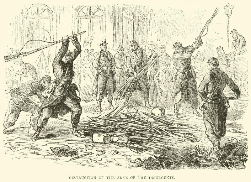 1871年4月摧毁了叛乱分子的武器 作者 英语学校