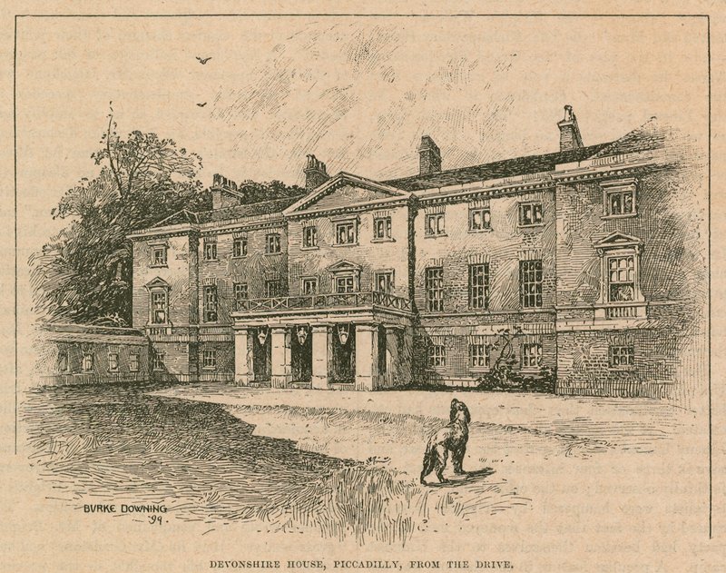 Devonshire House，皮卡迪利，伦敦，从驱动器 作者 英语学校