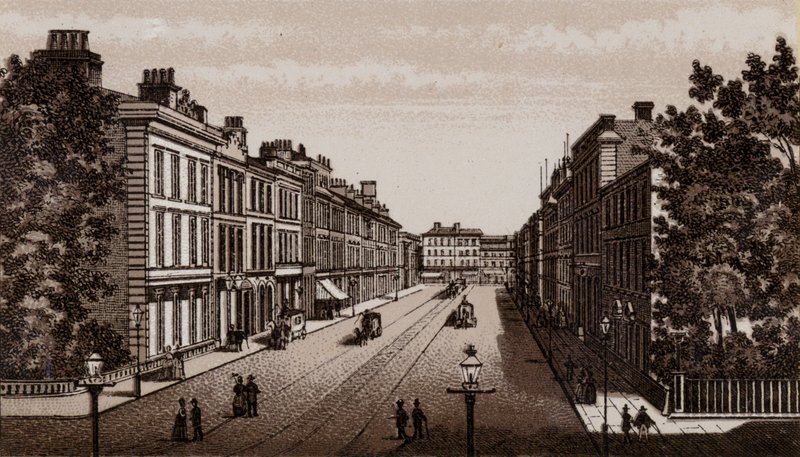 Donegal Place, Belfast 1880 (litho) 作者 英语学校