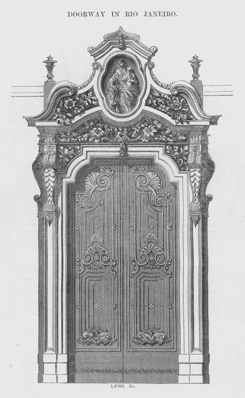 Doorway in Rio Janeiro (engraving) 作者 英语学校