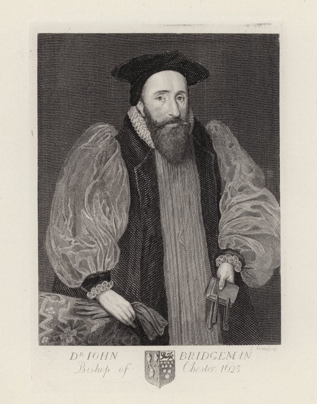 Dr John Bridgeman, Bishop of Chester (engraving) 作者 英语学校