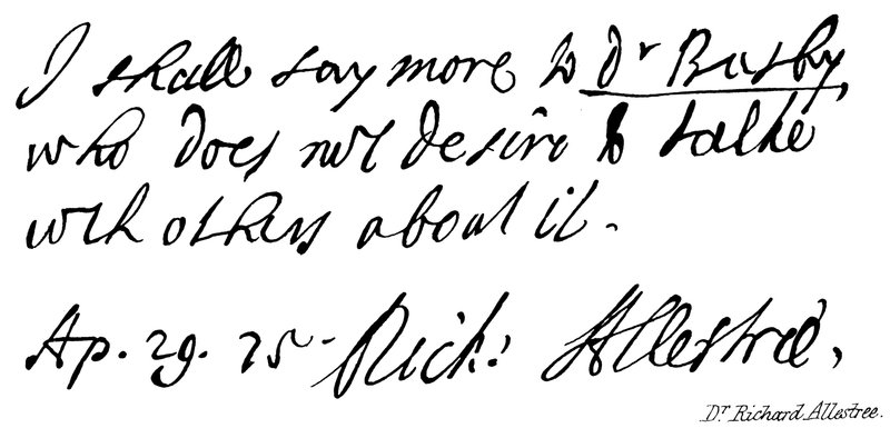 Richard Allestree博士 作者 英语学校
