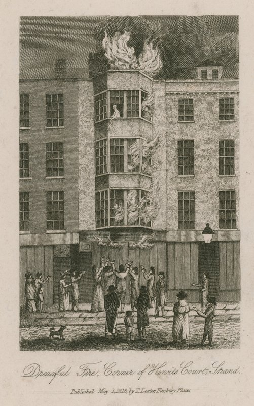 可怕的火，Henrits Court，Strand的一角 作者 英语学校