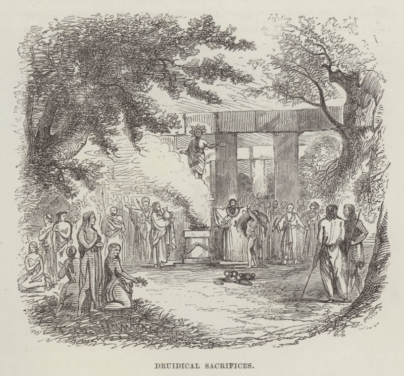 Druidical sacrifices (engraving) 作者 英语学校