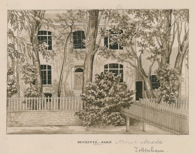 Ducketts Farm House，托特纳姆，伦敦（纸上写着） 作者 英语学校