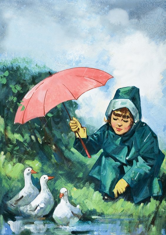 鸭子在雨中 作者 英语学校