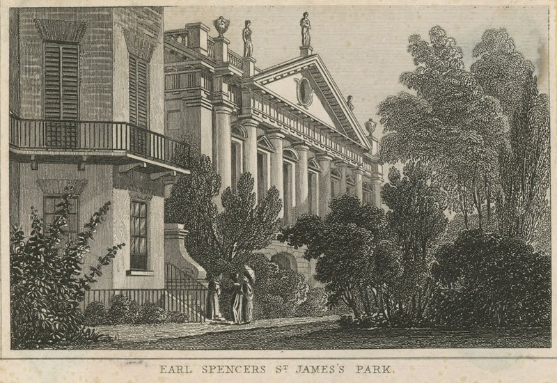 Earl Spencers回家，St Jamess Park，伦敦 作者 英语学校