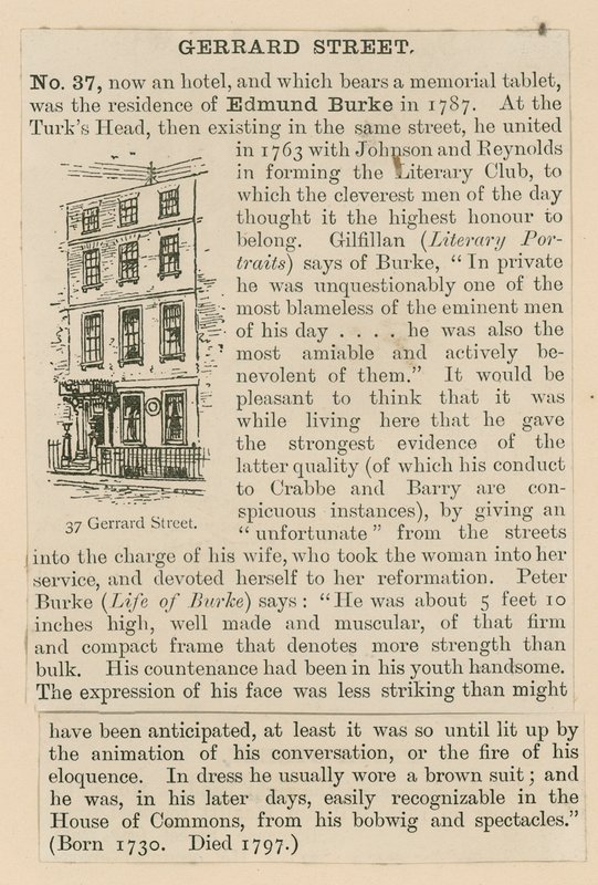 Edmund Burke和37 Gerrard Street 作者 英语学校