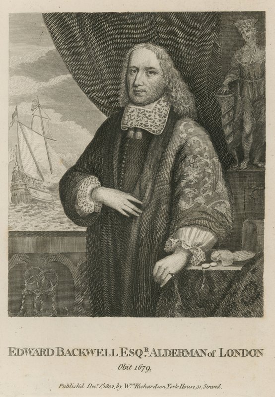 Edward Backwell，伦敦的Alderman 作者 英语学校