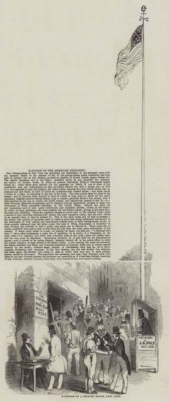 美国总统的选举（雕版画 作者 英语学校