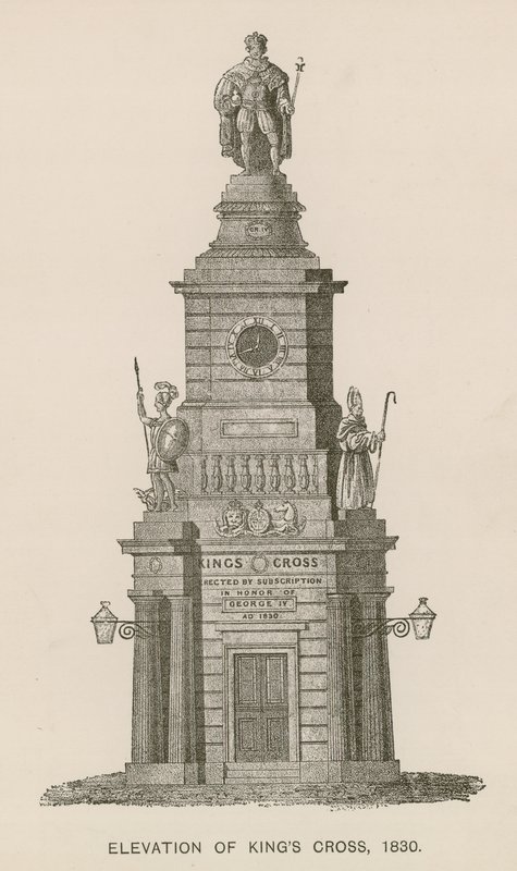 1830年伦敦国王十字勋章的海拔 作者 英语学校