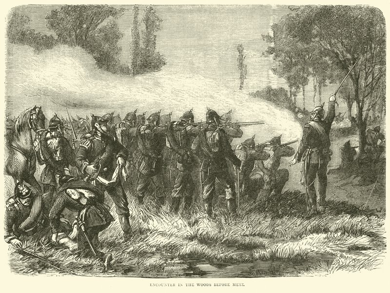 1870年10月在Metz之前遇到树林 作者 英语学校