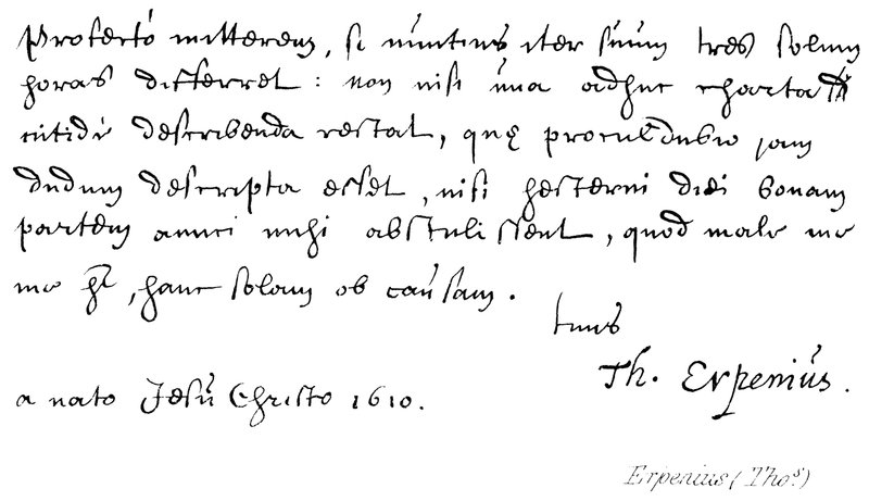 Erpenius（Thos） 作者 英语学校