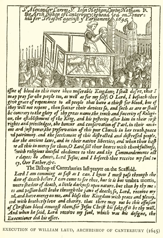 坎特伯雷大主教William Laud的执行（1645年） 作者 英语学校