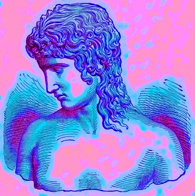 民族分歧的极端 - 最高类型 -  I：Praxiteles的爱神，来自世界人民的插图作者：John Clark Ridpath，1912年出版（数字增强图像） 作者 英语学校