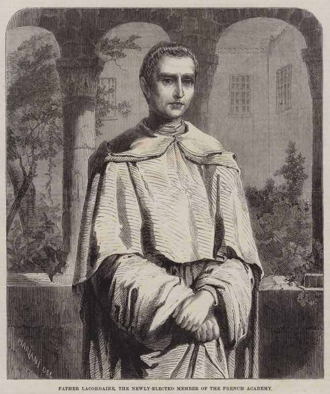 Father Lacordaire, the Newly-elected Member of the French Academy (engraving) 作者 英语学校