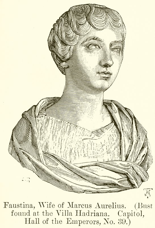 Faustina，Marcus Aurelius的妻子。 （胸围在Villa Hadriana发现.Capitol，the Emporors，No。39） 作者 英语学校