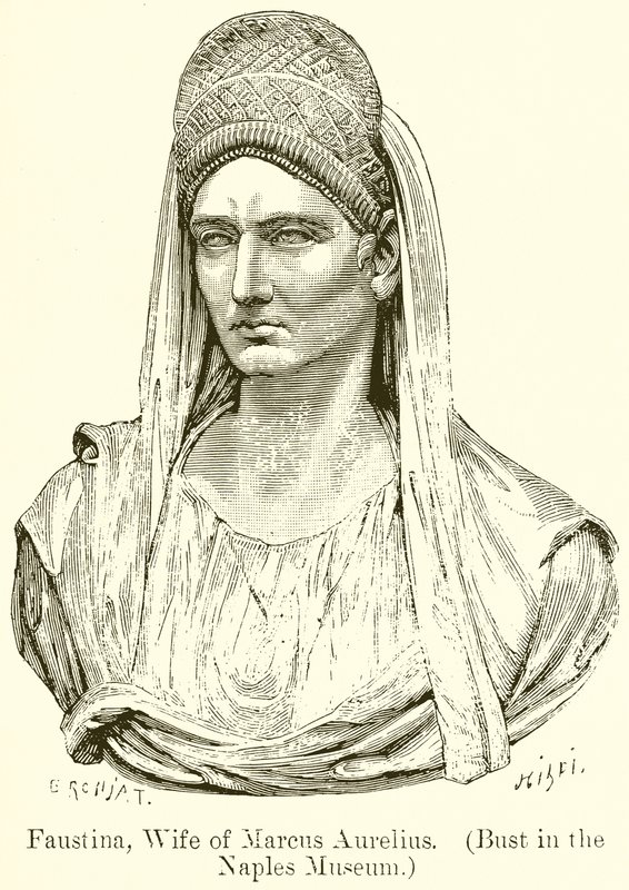 Faustina，Marcus Aurelius的妻子。 （在那不勒斯博物馆的半身像） 作者 英语学校
