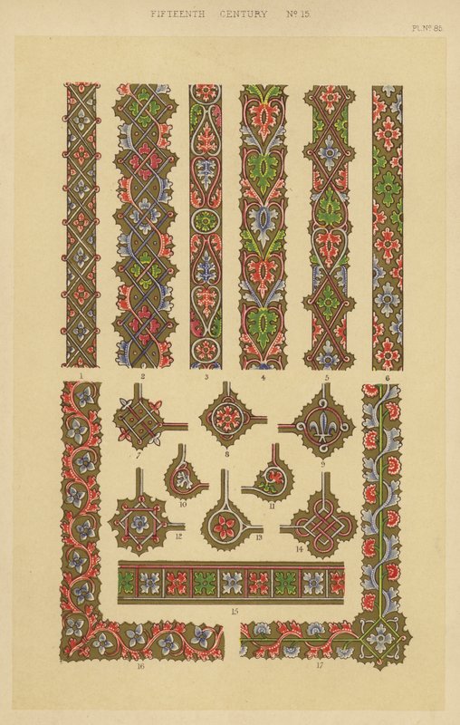 十五世纪 (chromolitho) 作者 英语学校