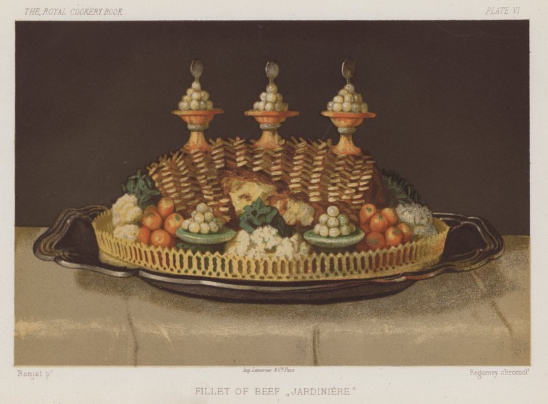 “Jardiniere”牛肉片（chromolitho） 作者 英语学校